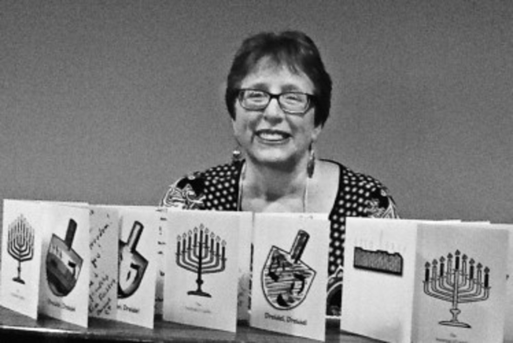 Michele Keir holds some of the Hanukkah made at the retreat. /Hadassah